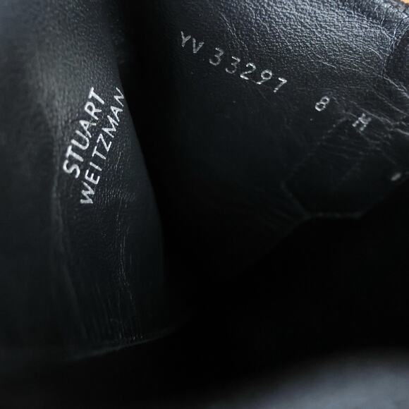 Stuart Weitzman Rambling Suede Mid-Calf Boots In Black Size 8 - Picture 11 of 16